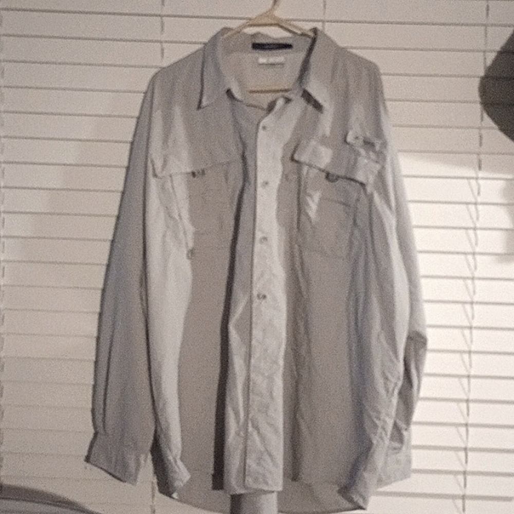 Men's XL Grey Bahama button up shirt
